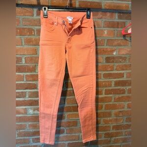 VENUS Coral-Orange Skinny Jeans
